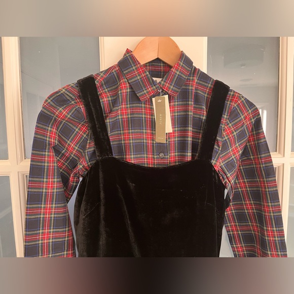 Plaid Oxford shirt in Thomas Mason cotton flannel - GIFTABLE - Picture 8 of 10